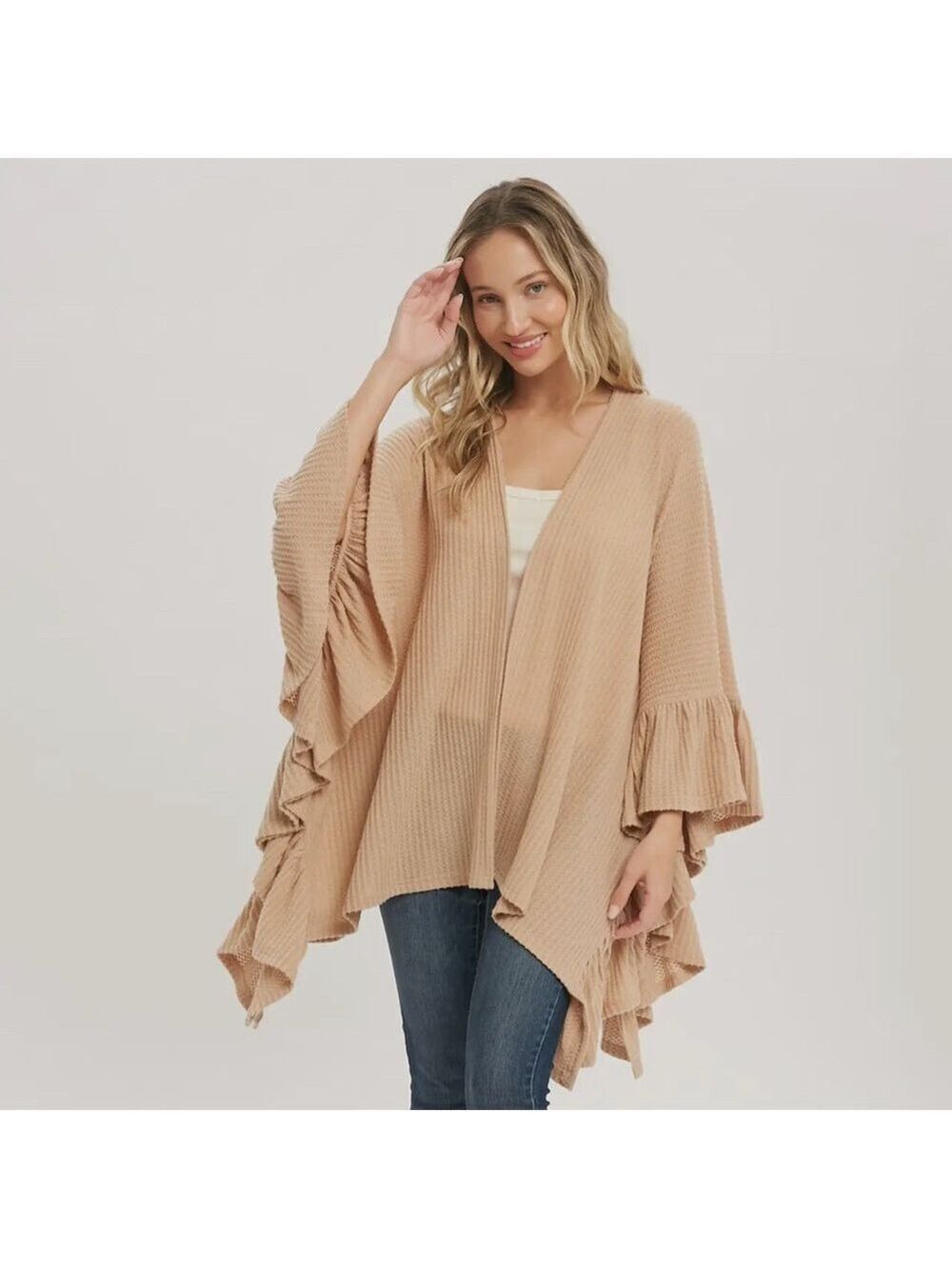 FINAL PIECES!!!! ($16) Ruffle Hem Cardigan - Picture 7 of 8